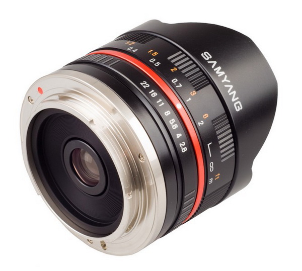 Samyang 8 mm F 2 8, Fish-eye, объектив рыбий глаз Samyang, объектив Samyang, рыбий глаз