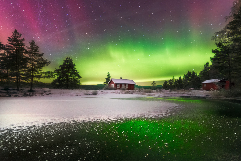 Северное сияние в норвегии фото