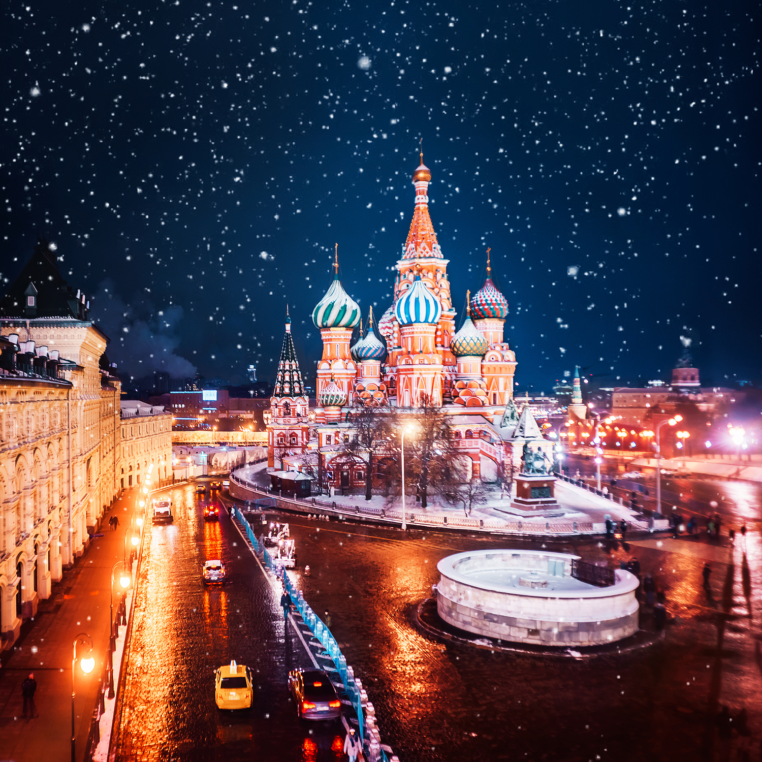 Фото города москвы зимой