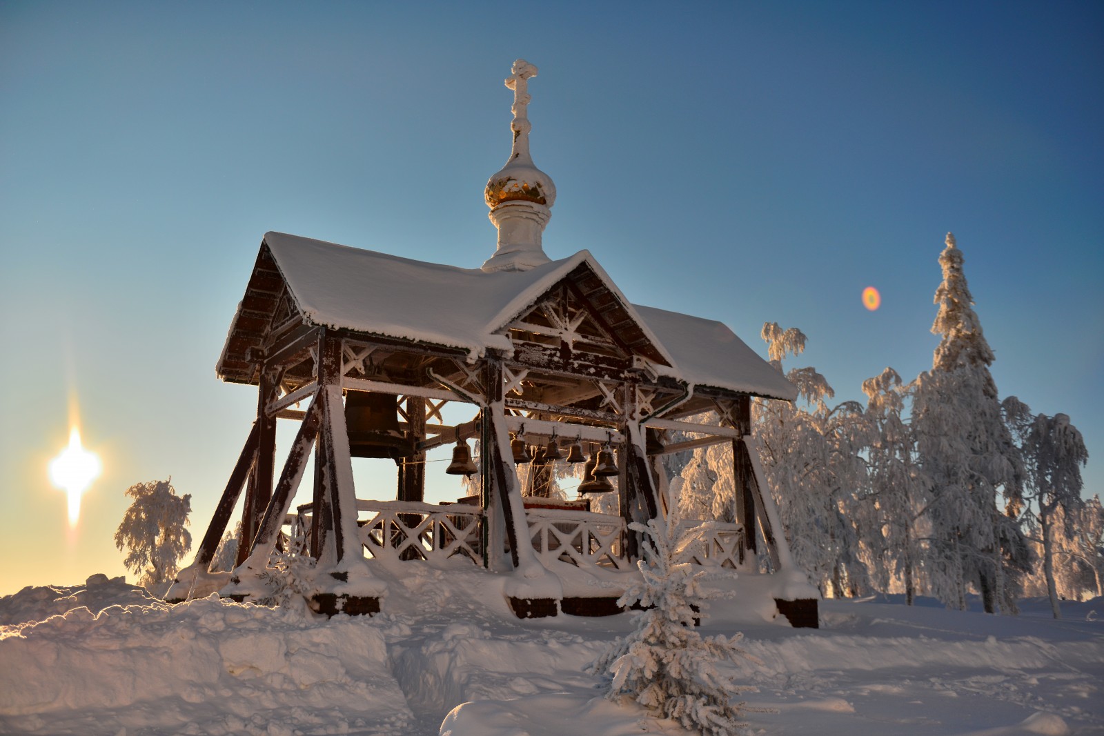 Белогорский Николаевский мужской монастырь зима