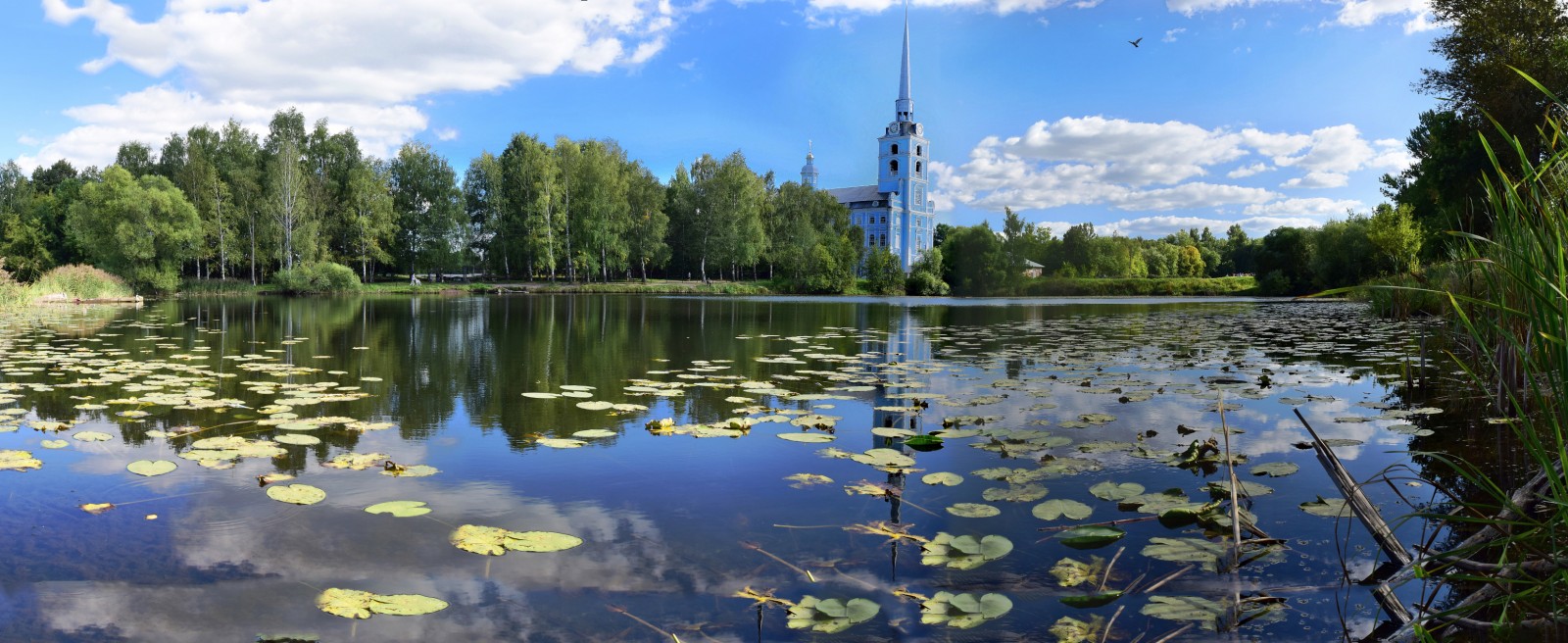 Петропавловский парк с прудами в Ярославле