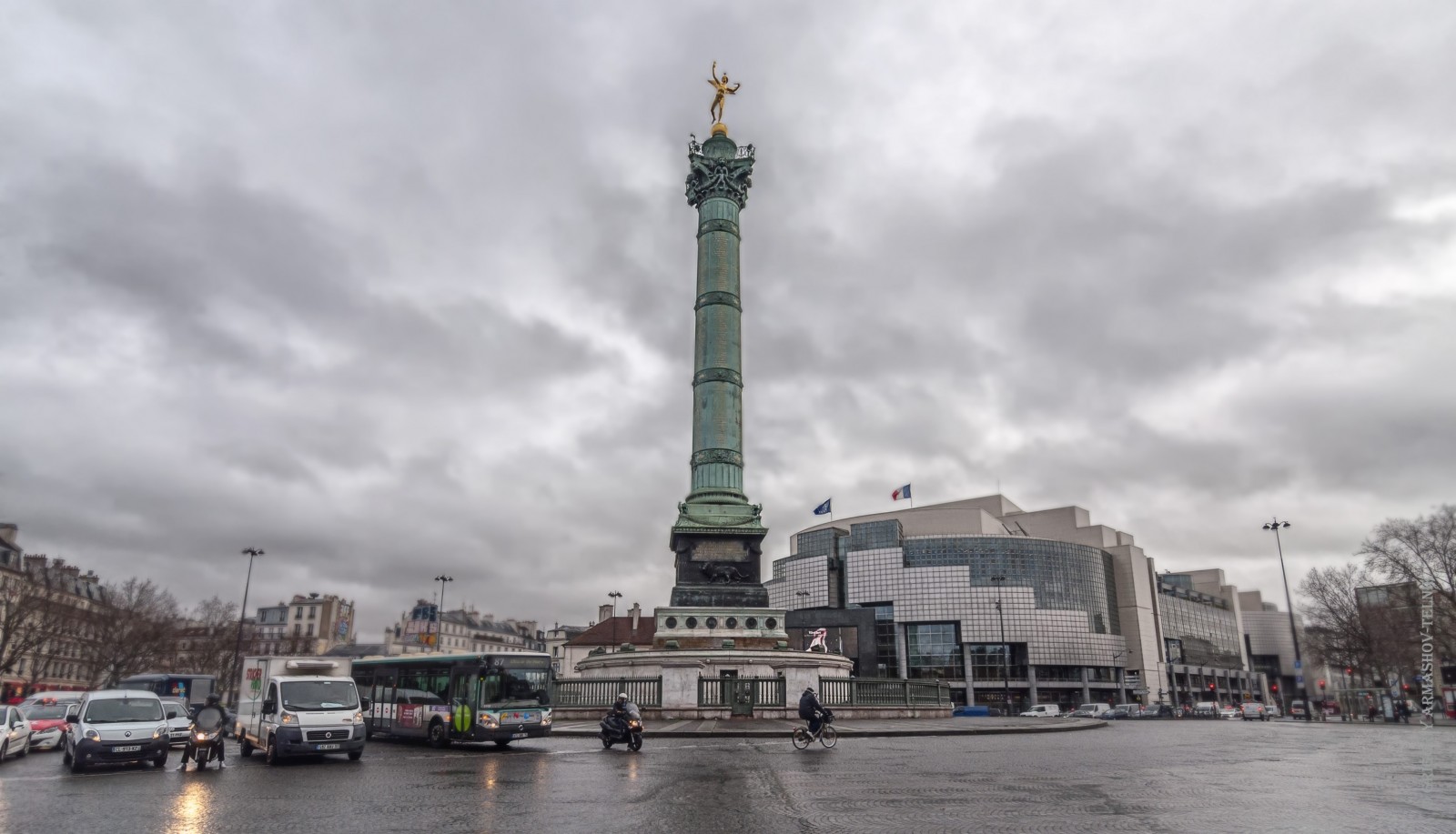 фото площадь бастилии в париже